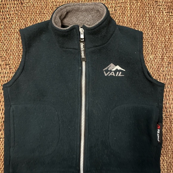 Fleece Vest NWOT forest green color, VAIL logo - Picture 1 of 1